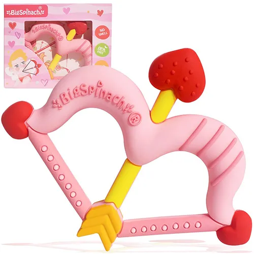 Cupid Bow and Arrow Soft Teething Toy