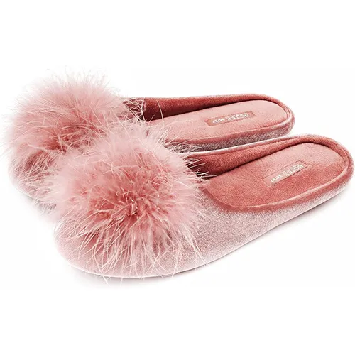 BCTEX COLL Women's Cozy Velvet Memory Foam House Slipper