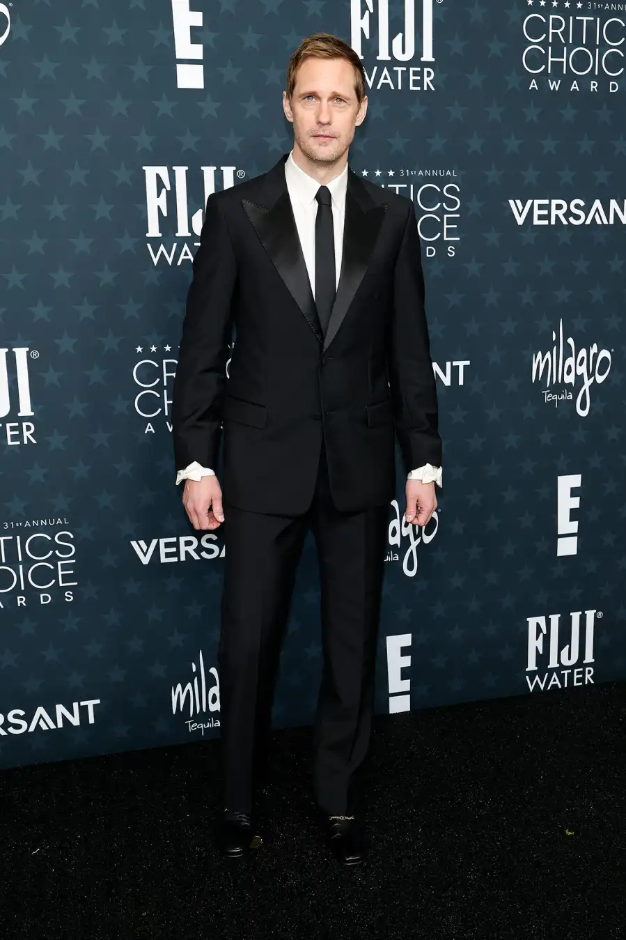 Alexander Skarsgard Red Carpet Arrival 2026 Critics Choice Awards