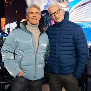 Andy Cohen and Anderson Cooper Times Square New Years Eve Hot Pics