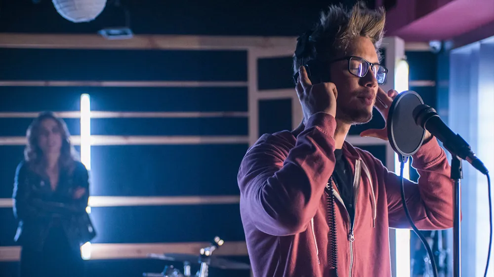 Juan Manuel Restrepo es Erick Cruz en 'La Reina del Flow'.