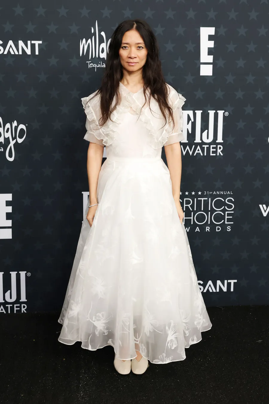 Chloe Zhao Red Carpet Arrival 2026 Critics Choice Awards