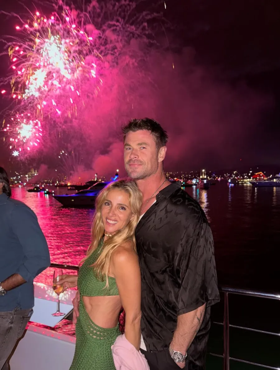 Chris Hemsworth Stars Celebrating NYE