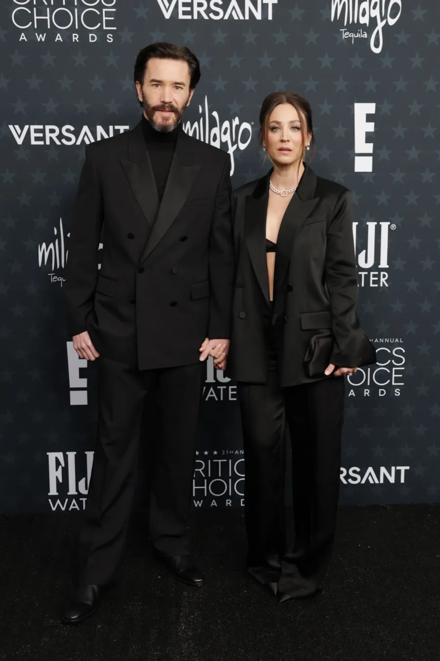 Critics Choice Awards 2026 Hottest Couples Tom Pelphrey and Kaley Cuoco