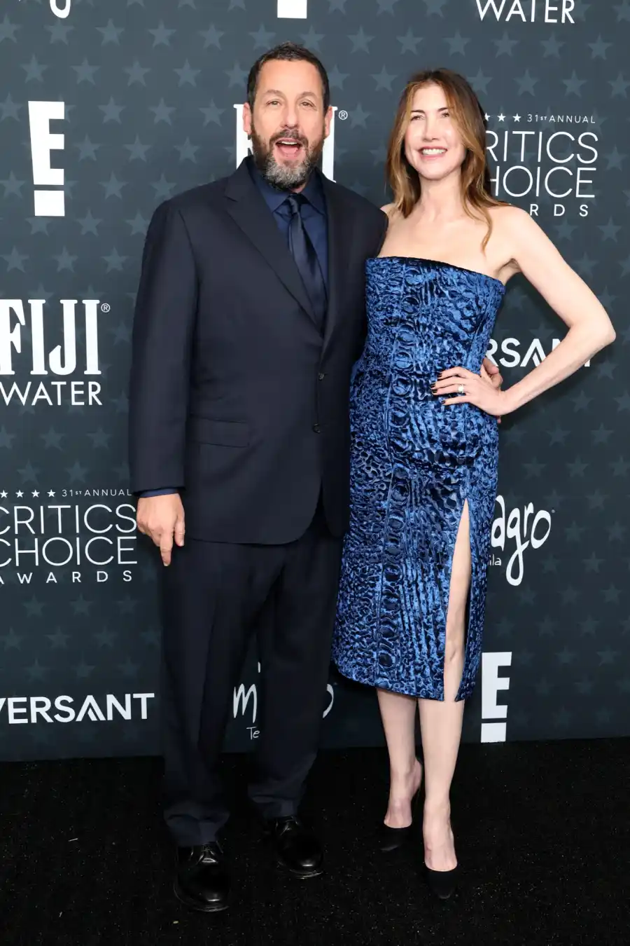 Critics Choice Awards 2026 Hottest Couples Adam Sandler and Jackie Sandler