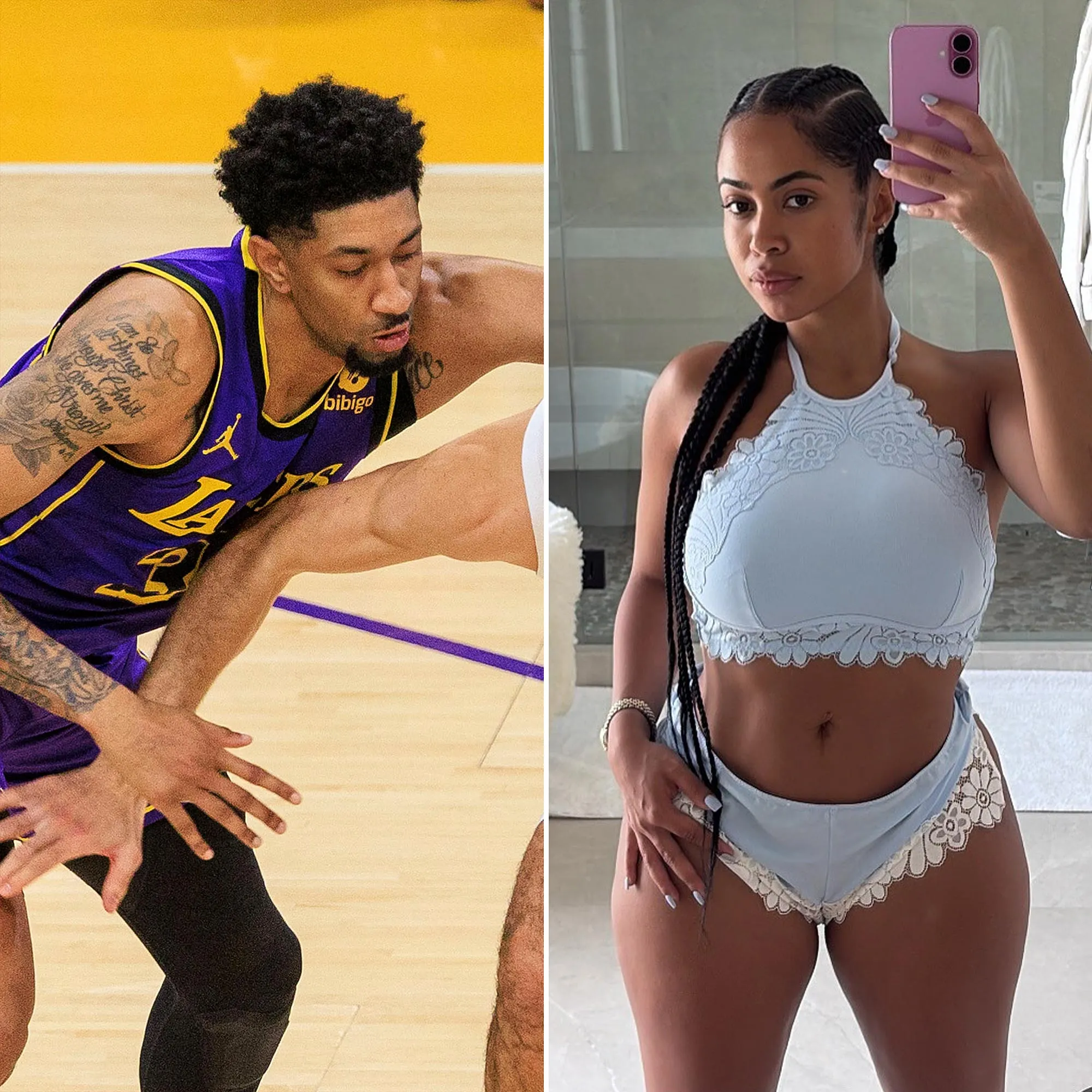 Former Laker Christian Woods Ex Yasmine Lopez Update