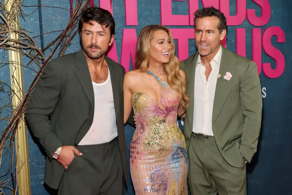 GettyImages-2165608462 Brandon Sklenar and Blake Livelys Texts About It Ends With Us Drama ryan reynolds