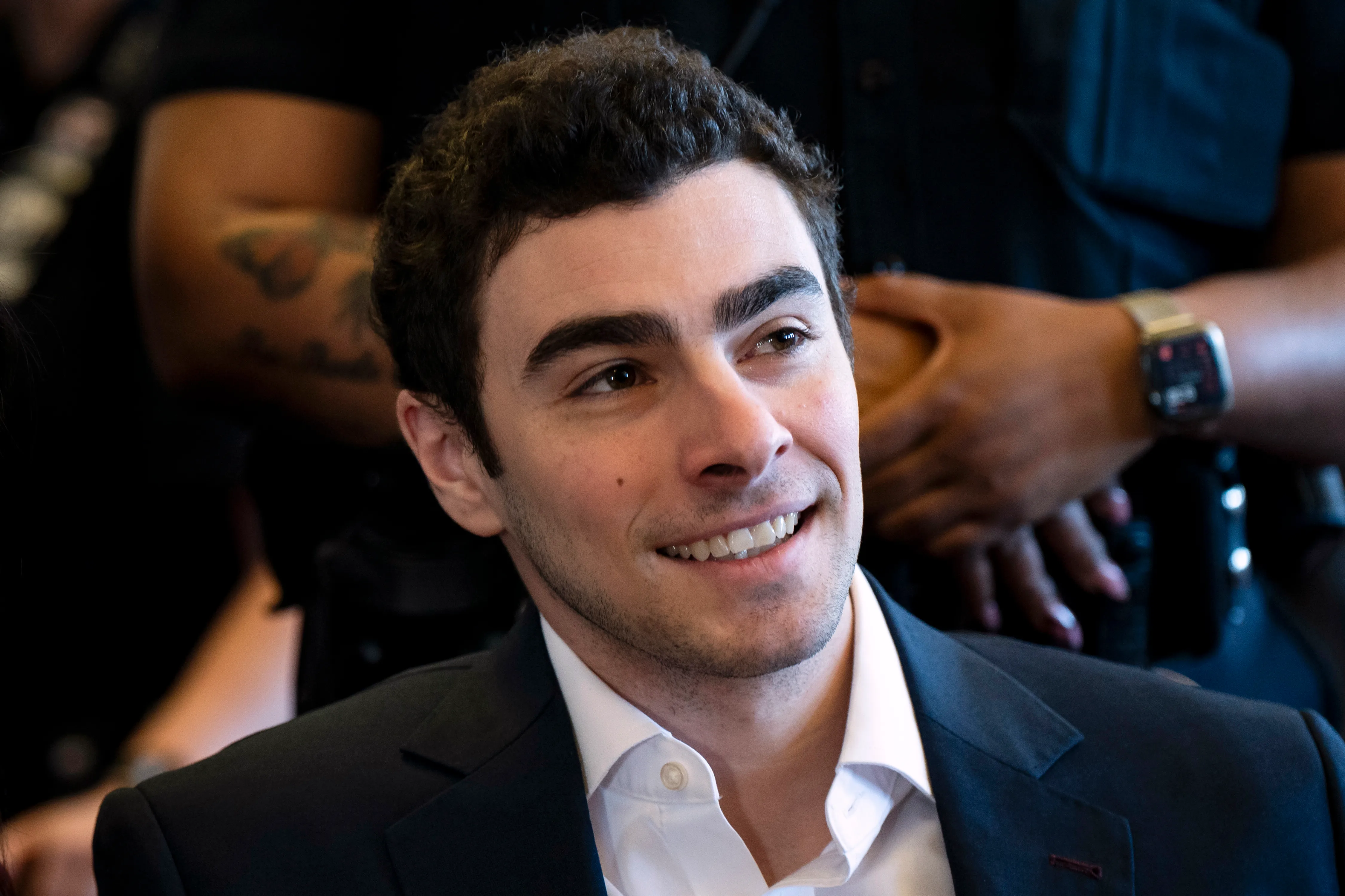 Luigi Mangione in court.