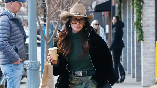 Kyle Richards is seen on December 23, 2025 in Aspen, Colorado.