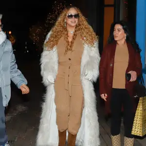 Mariah Carey is seen leaving a Bottega Veneta store on December 30, 2025 in Aspen, Colorado.