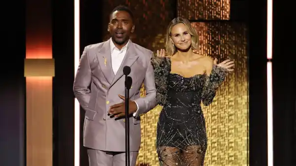 Keltie Knight Trips at 2026 Critics Choice Awards