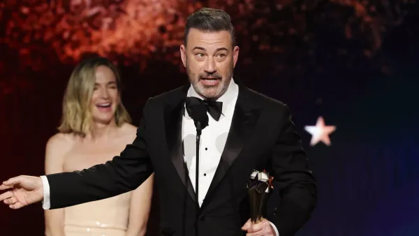 Jimmy Kimmel Talks Free Speech, Calls Out Trump in Critics Choice Speech After Show Suspension