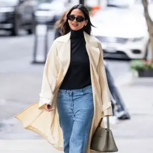 Olivia Munn is seen in the Upper East Side on January 07, 2026 in New York City.