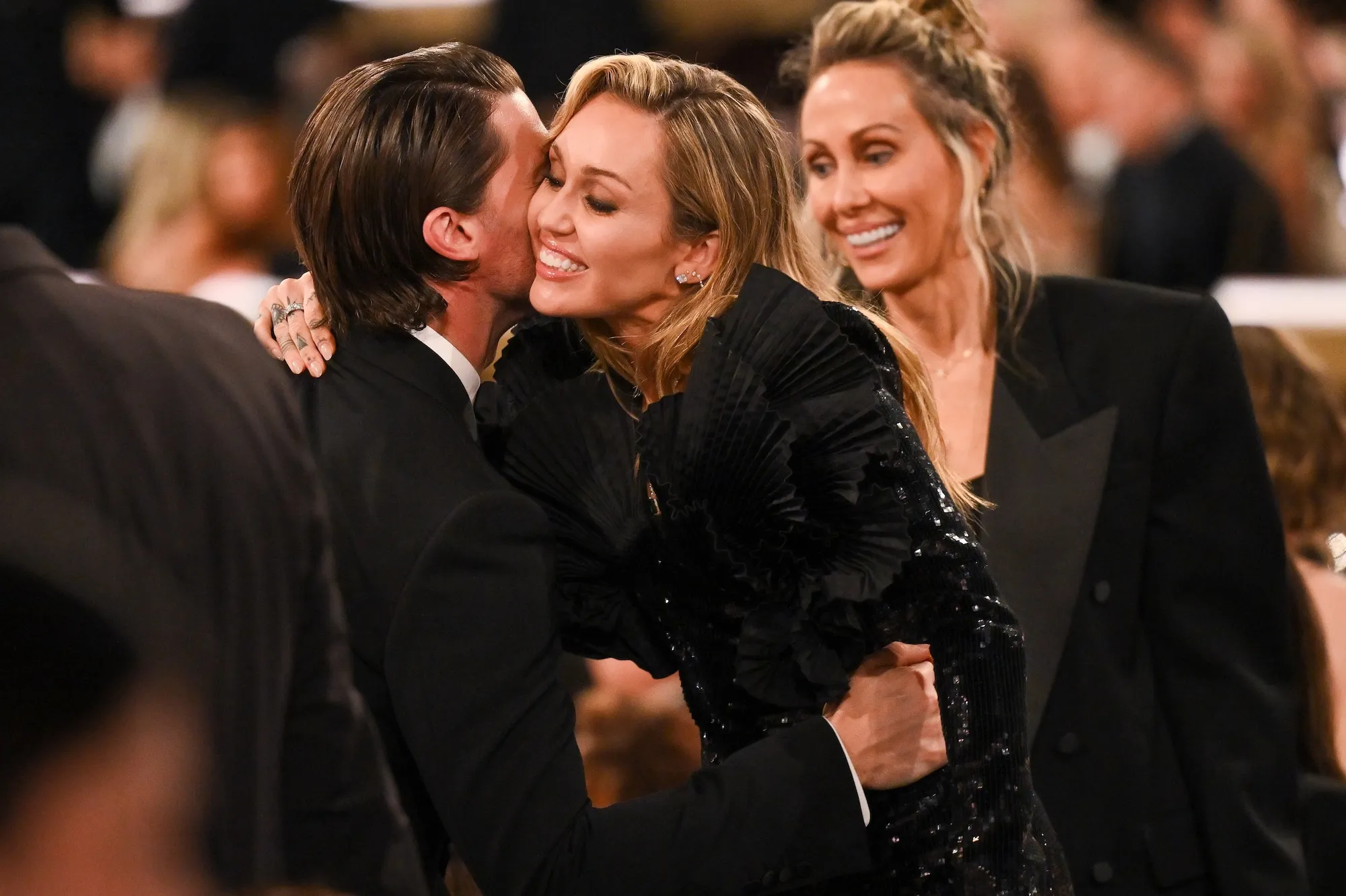 Exes Miley Cyrus and Patrick Schwarzenegger Share Moment at Golden Globes