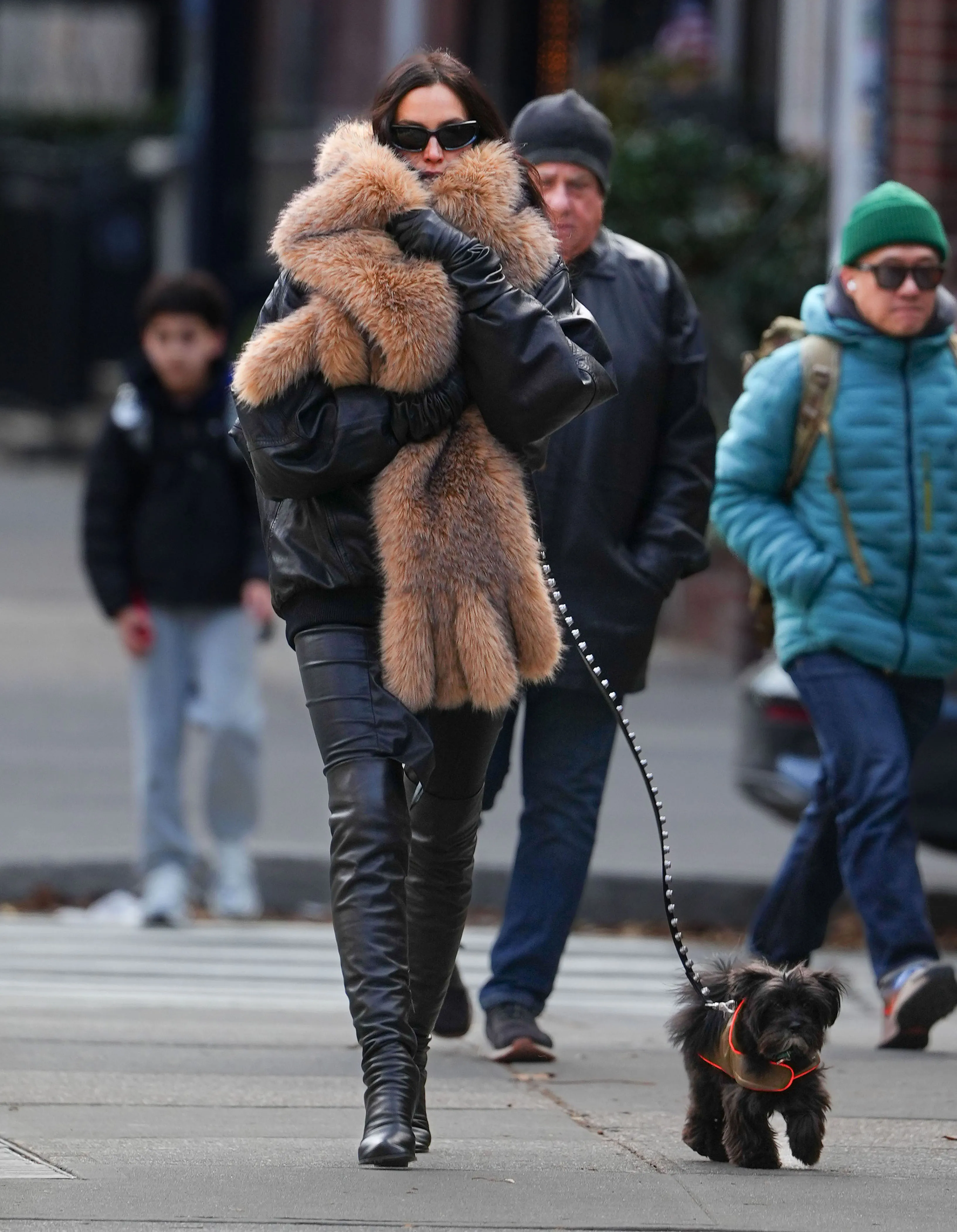 Irina Shayk is seen on January 12, 2026 in New York City.