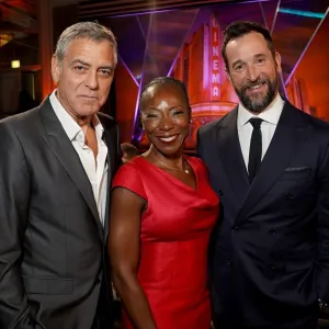 GettyImages-2255620837 George Clooney Reunites With Former ER Costar Noah Wyle at Awards Show Myechia Minter-Jordan