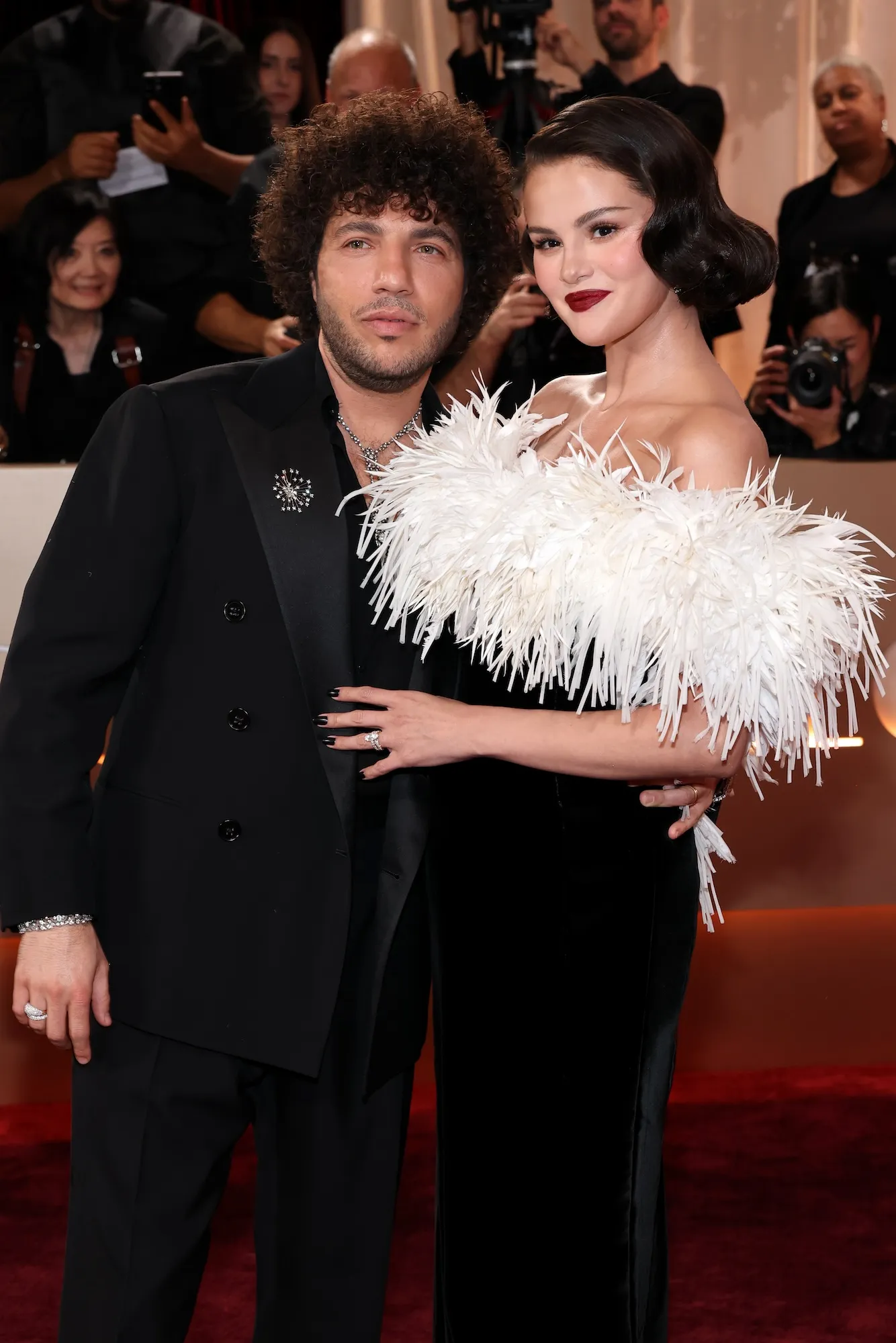 Selena Gomez Has Date Night on 2026 Golden Globes Red Carpet With Benny Blanco