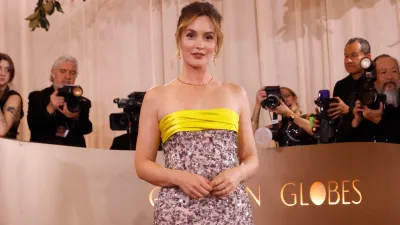 Leighton Meester attends the 83rd annual Golden Globe Awards at The Beverly Hilton on January 11, 2026 in Beverly Hills, California.