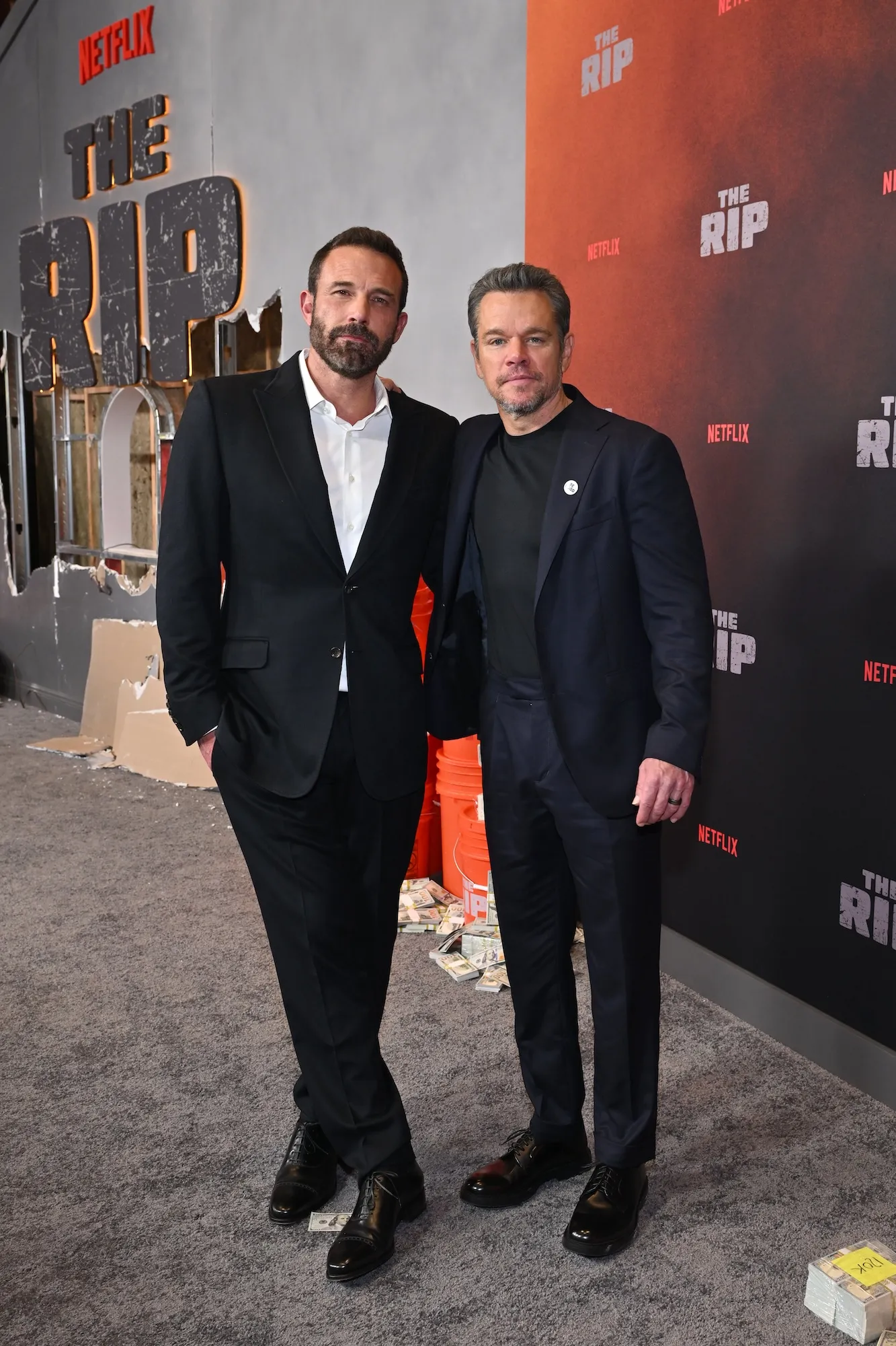 Ben Affleck Praises Best Friend and Costar Matt Damon at The Rip Premiere