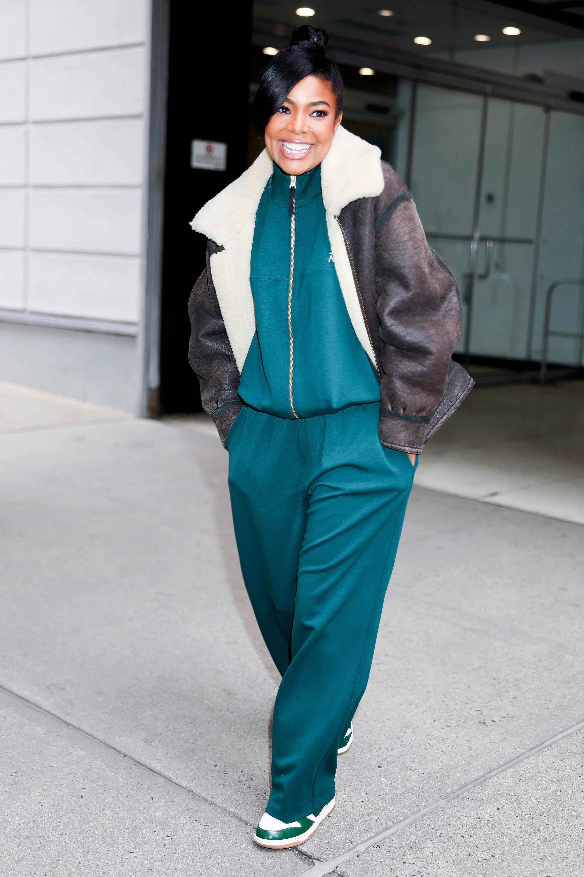 Gabrielle Union is seen in Midtown on January 14, 2026 in New York City.