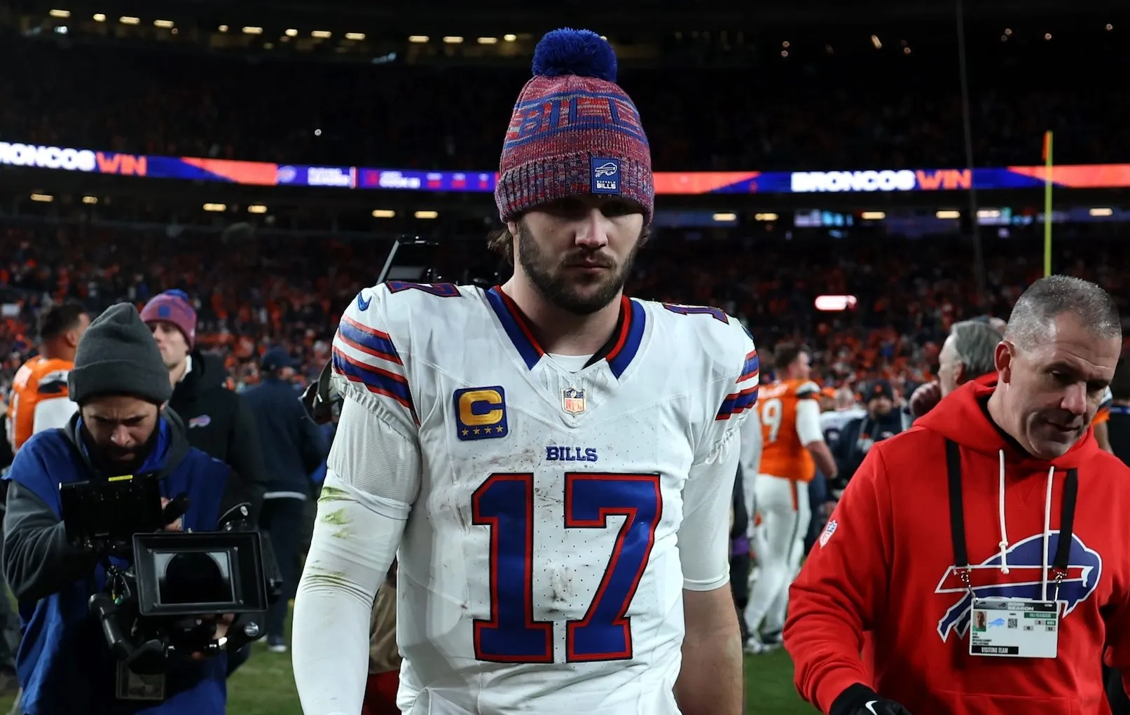 GettyImages-2256820427 Josh Allen Breaks Down in Tears After Playoffs Loss