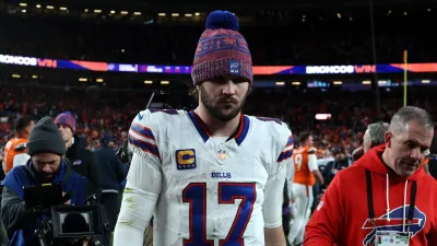 GettyImages-2256820427 Josh Allen Breaks Down in Tears After Playoffs Loss