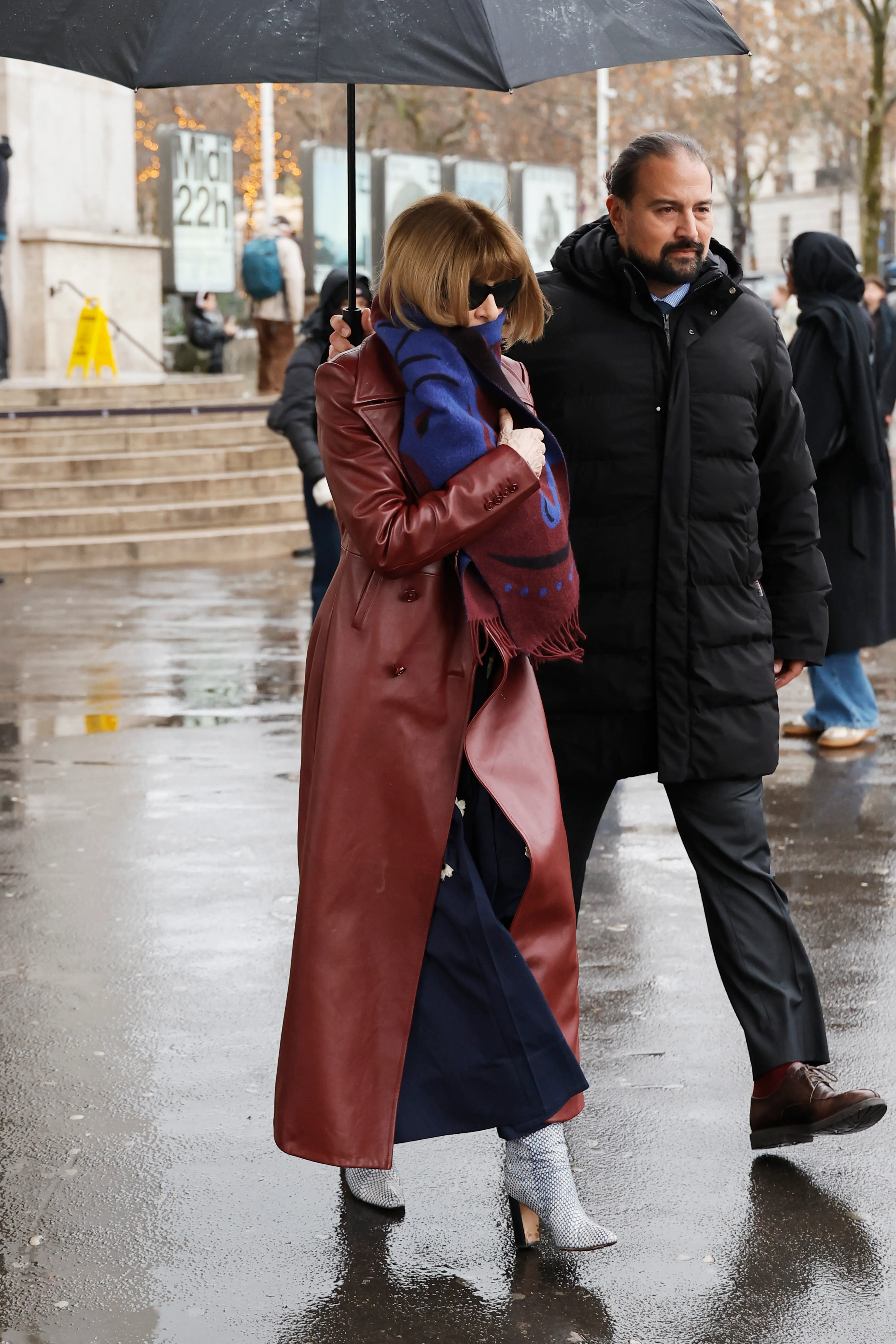 Anna Wintour is seen outside Patou during the Menswear Fall/Winter 2026-2027 as part of Paris Fashion Week on January 25, 2026 in Paris, France.