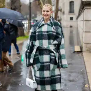 Kelly Rutherford is seen outside Patou during the Menswear Fall/Winter 2026-2027 as part of Paris Fashion Week on January 25, 2026 in Paris, France.
