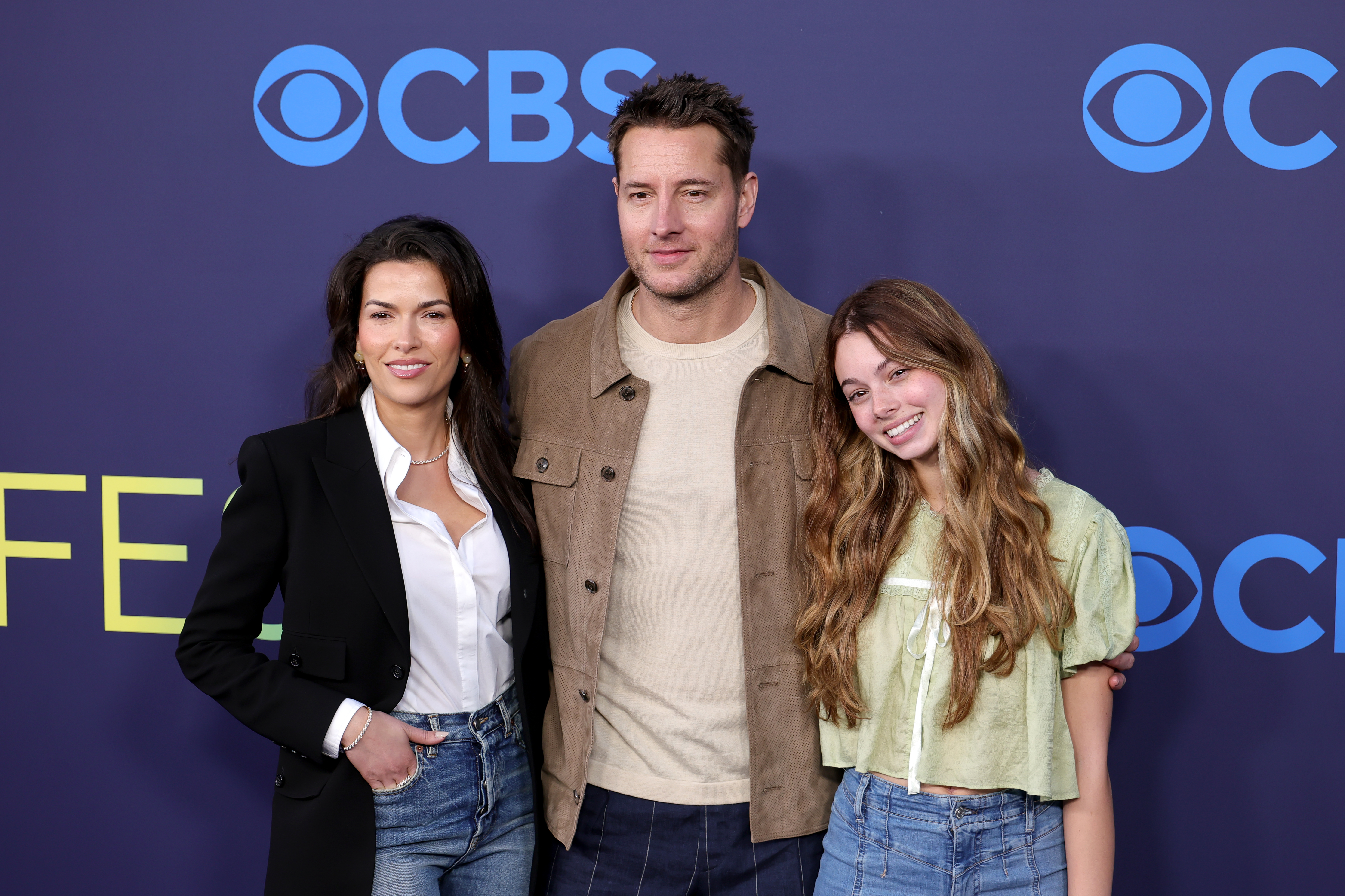 Sofia Hartley, Justin Hartley and Isabella Hartley
