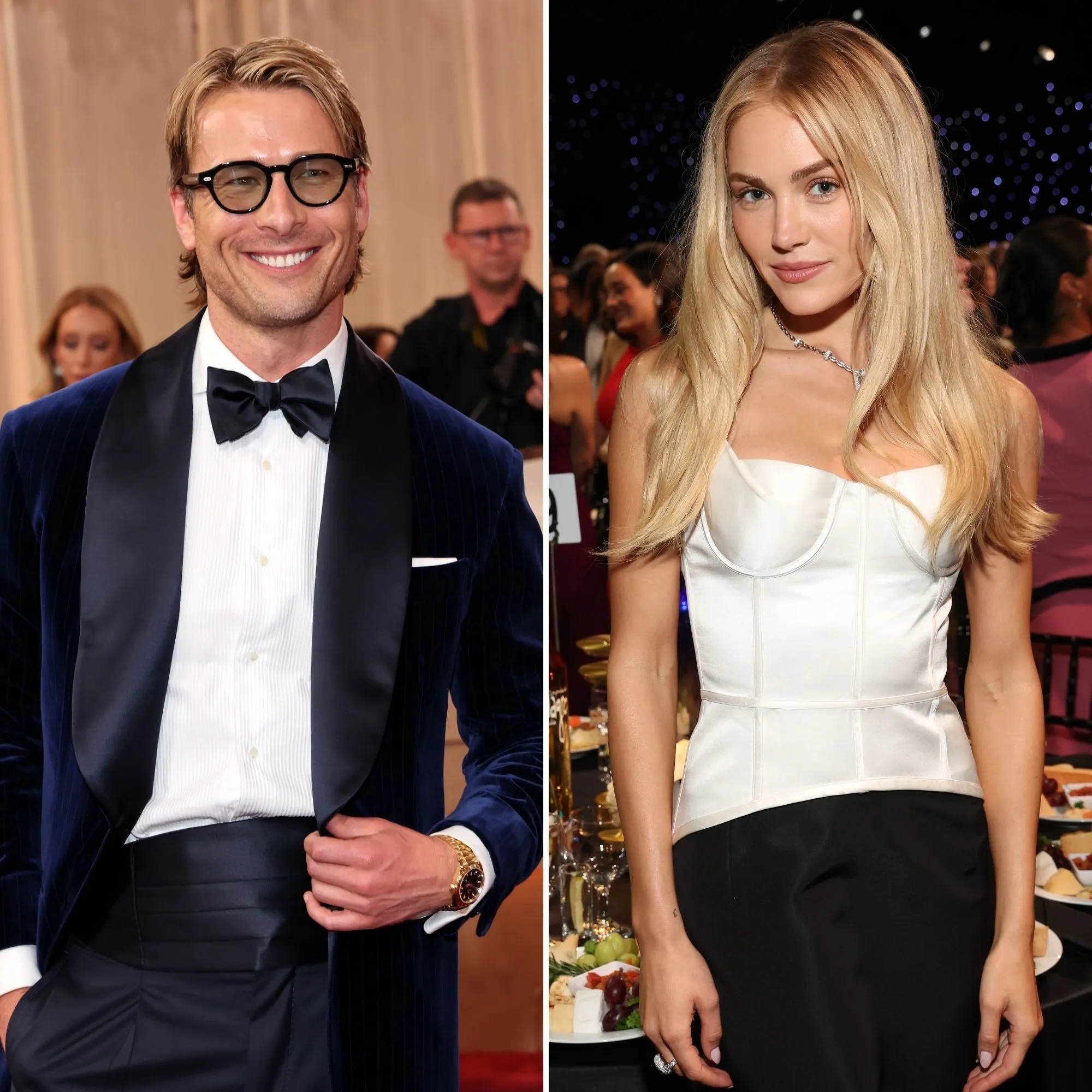 Glen Powell Spotted With Michelle Randolph at Golden Globes After Party