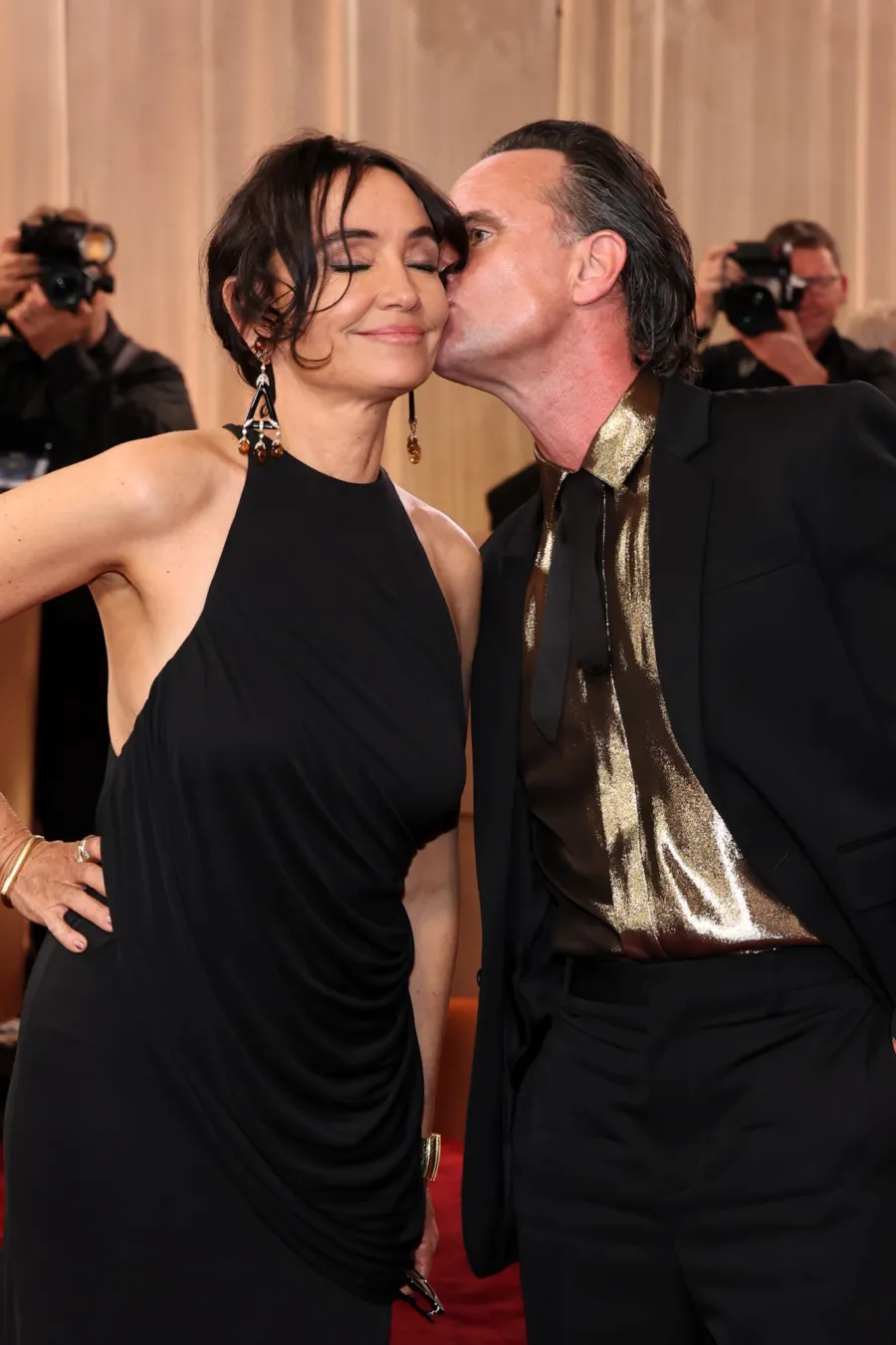 Golden Globes PDA Moments Through the Years Nadia Conners and Walton Goggins