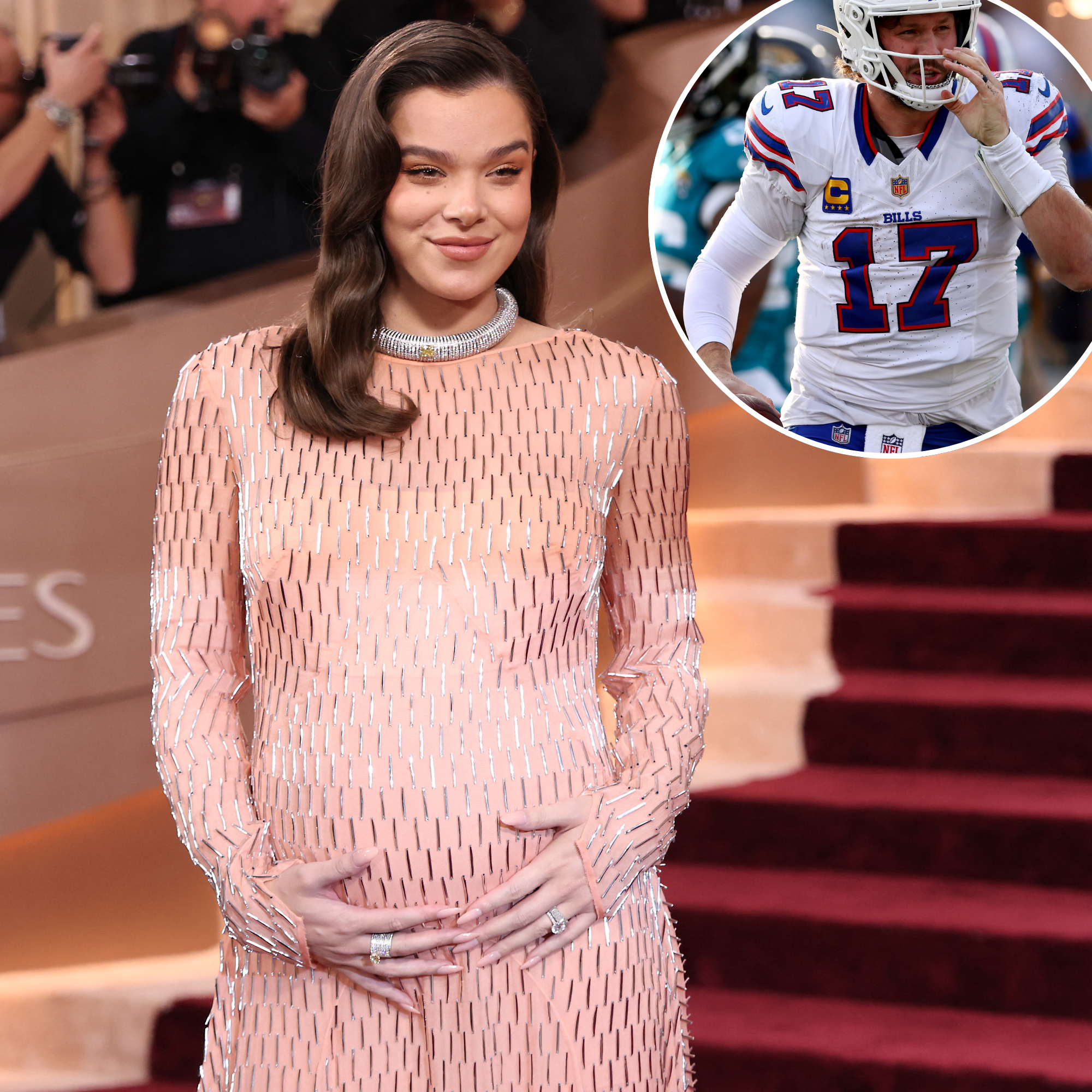 Hailee-Steinfeld-GettyImages-2255309719-and-Josh-Allen-GettyImages-2255756751