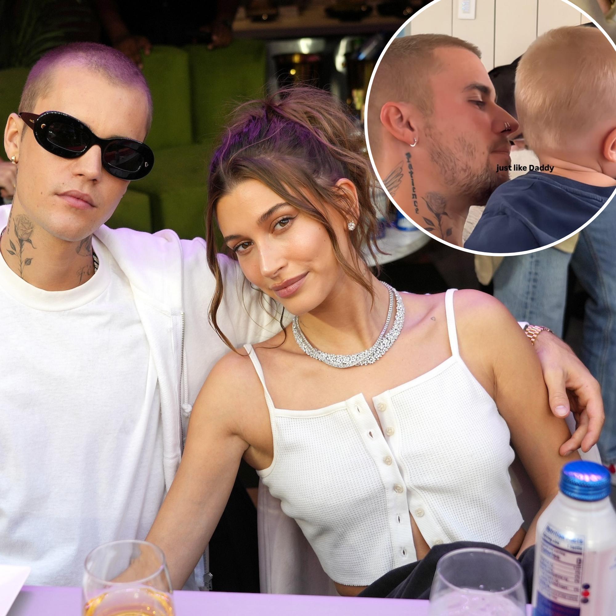 Hailey Bieber Shares Adorable Photo of Justin and Jack Blues