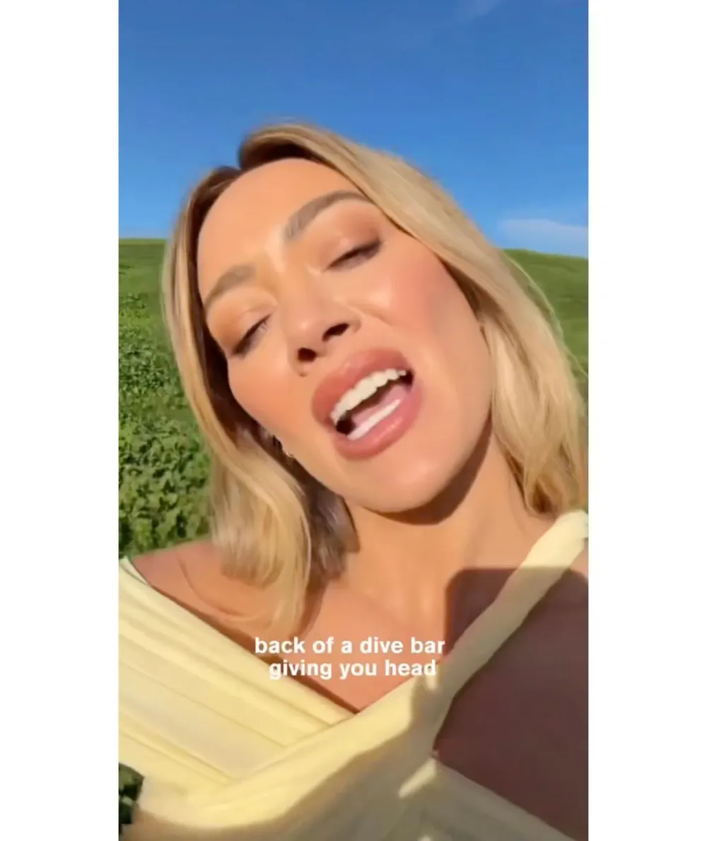 Hilary Duff Sings About Giving Head and Losing the Romance in New Song Screenshot 2026 01 07 at 15 56 18