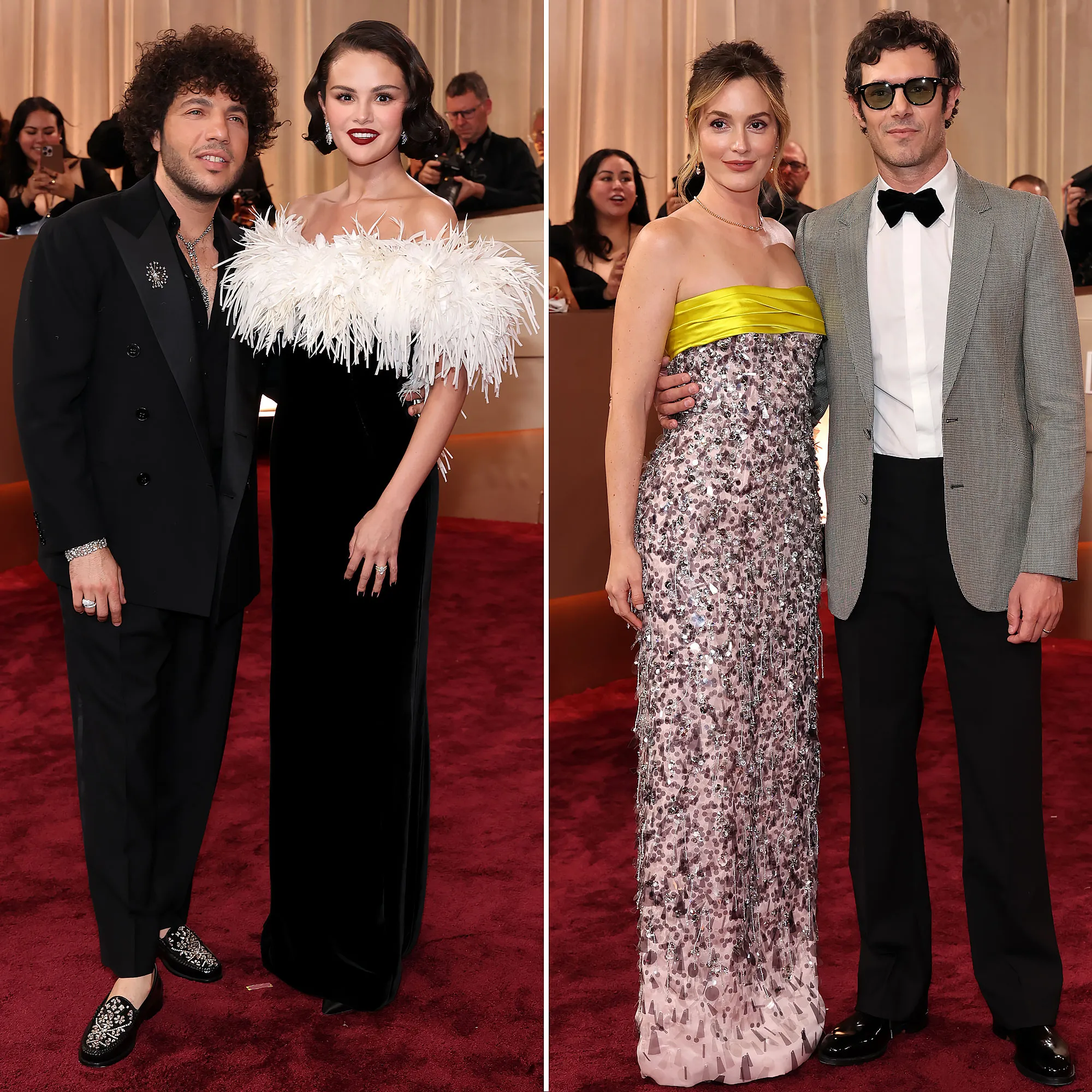Hottest Couples Red Carpet Arrival Golden Globes 2026 Benny Blanco and Selena Gomez Leighton Meester and Adam Brody