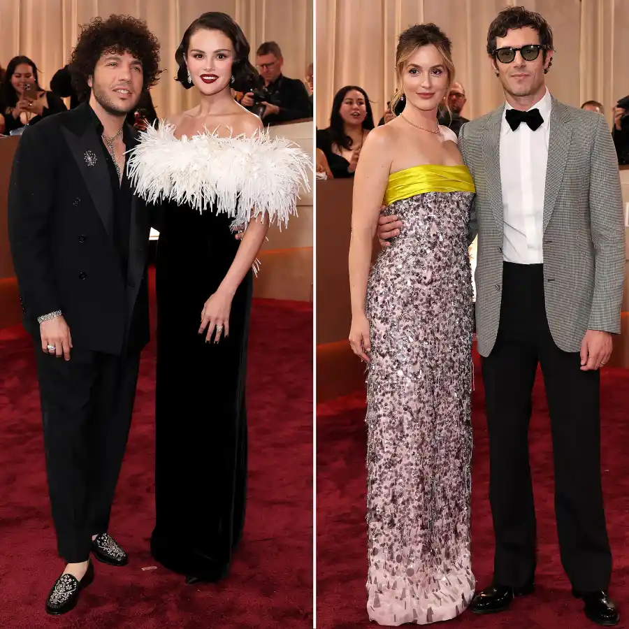 Hottest Couples Red Carpet Arrival Golden Globes 2026 Benny Blanco and Selena Gomez Leighton Meester and Adam Brody
