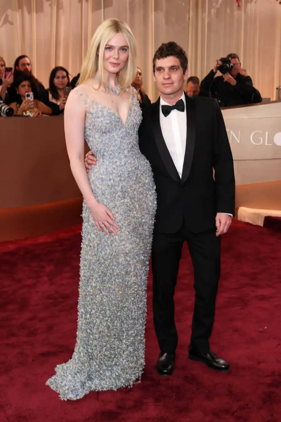 Hottest Couples at 2025 Golden Globe Awards Elle Fanning and Gus Wenner