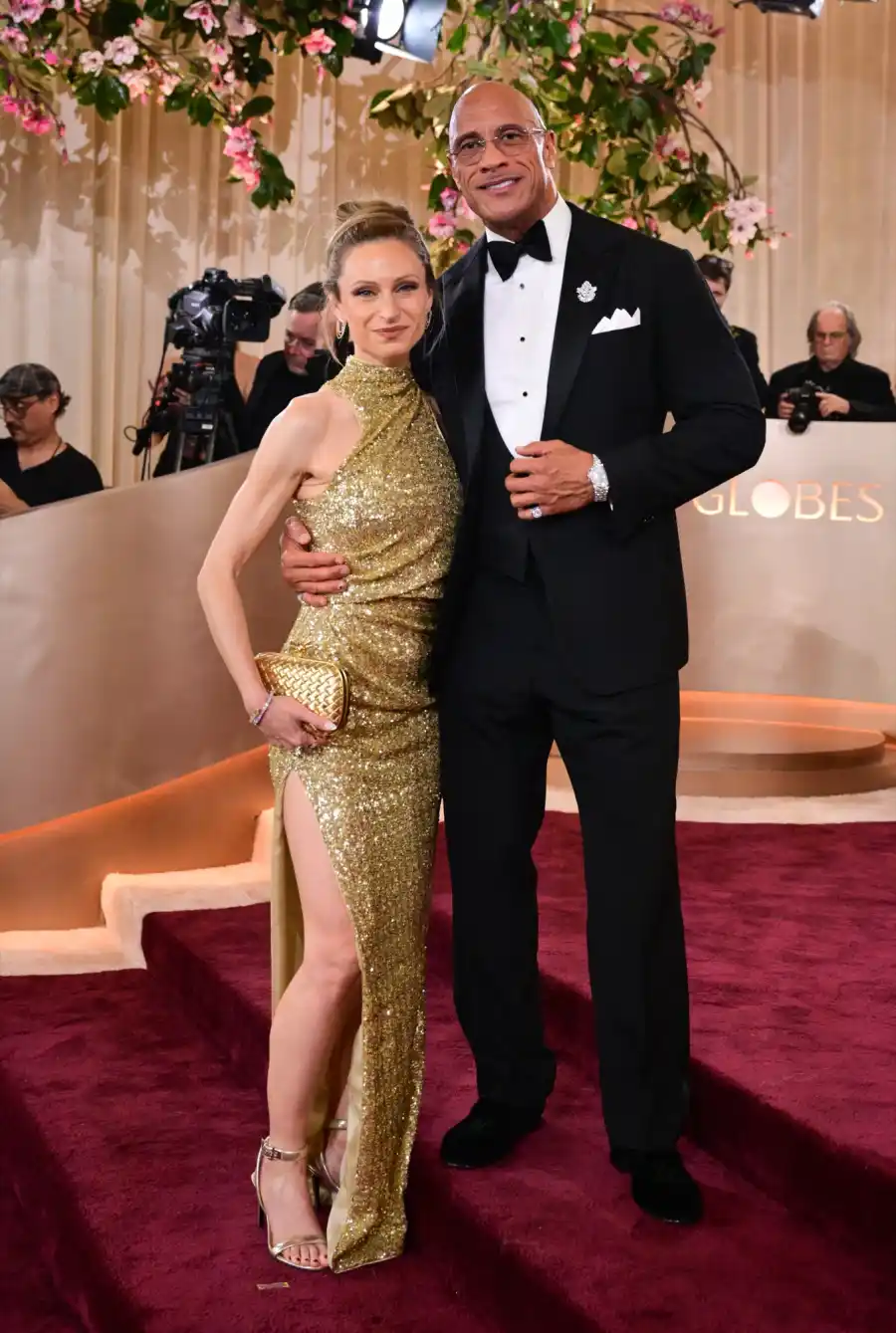 Hottest Couples at the 2026 Golden Globe Awards Lauren Hashian and Dwayne Johnson