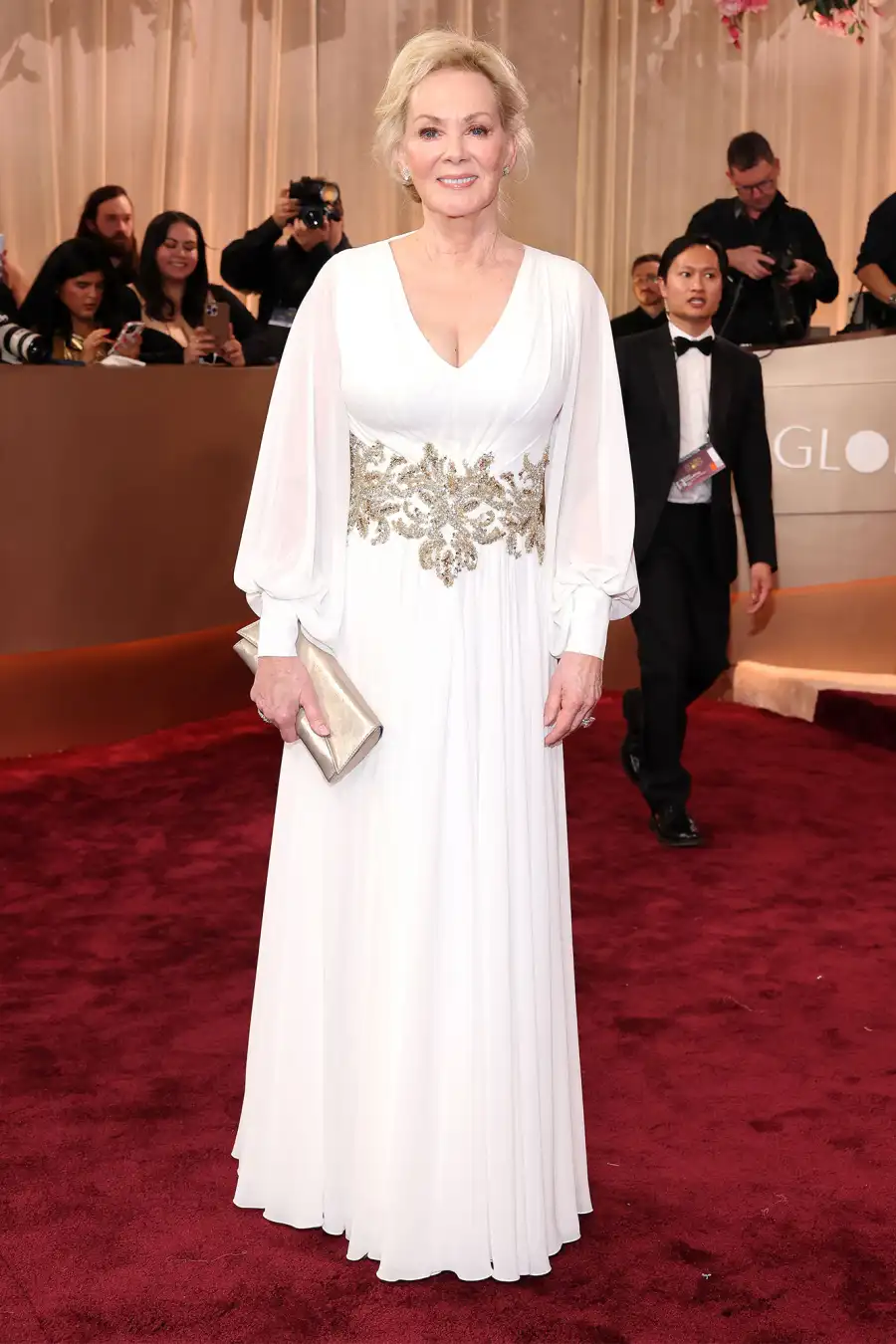 Jean Smart Red Carpet Arrival Golden Globes 2026