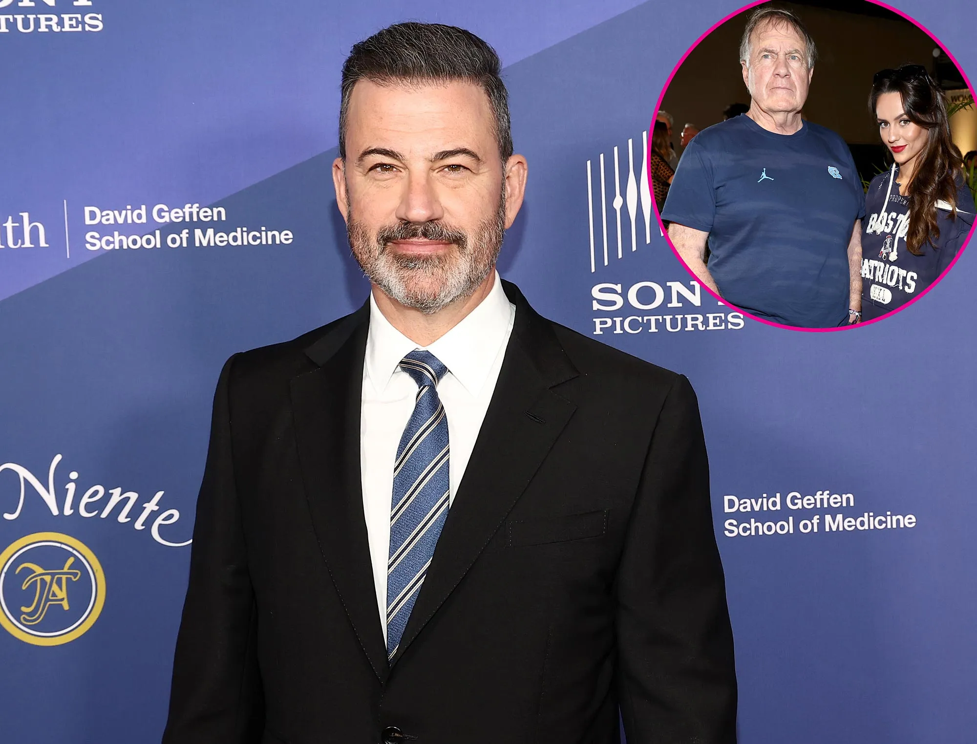 Jimmy Kimmel Makes Joke About Jordon Hudson in Referencing Bill Belichicks Hall of Fame Snub