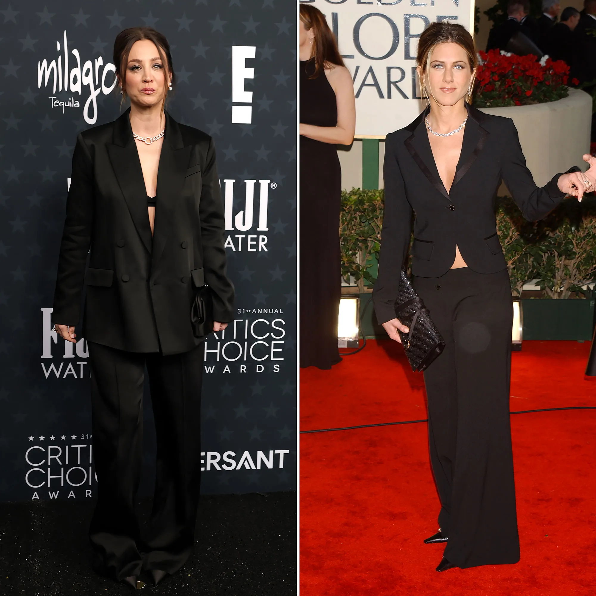 Kaley Cuoco Shares Her 2026 Critics Choice Awards Outfit Was Inspired by Jennifer Aniston