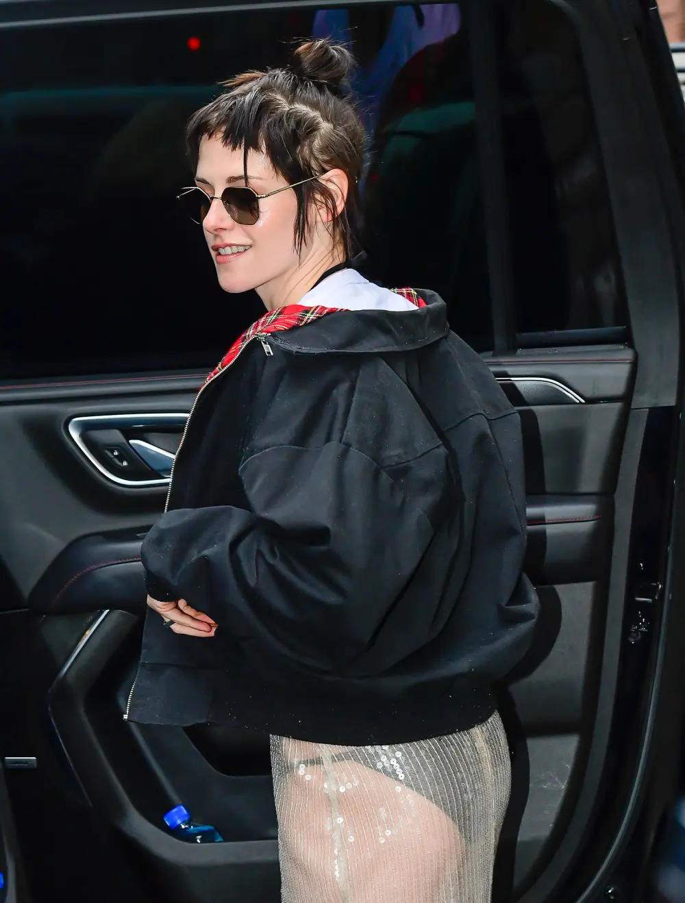 Kristen Stewart Steps Out in a Completely See Through Skirt in New York City