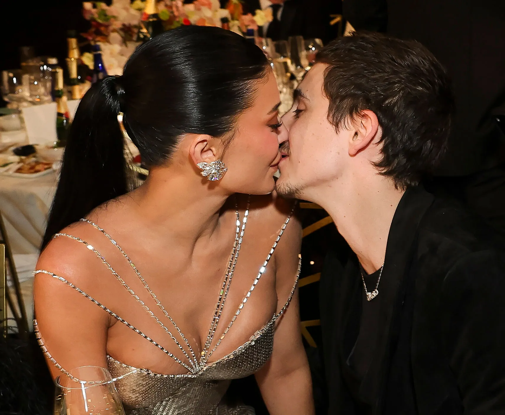 Kylie Jenner and Timothee Chalamet Golden Globes 2026 PDA