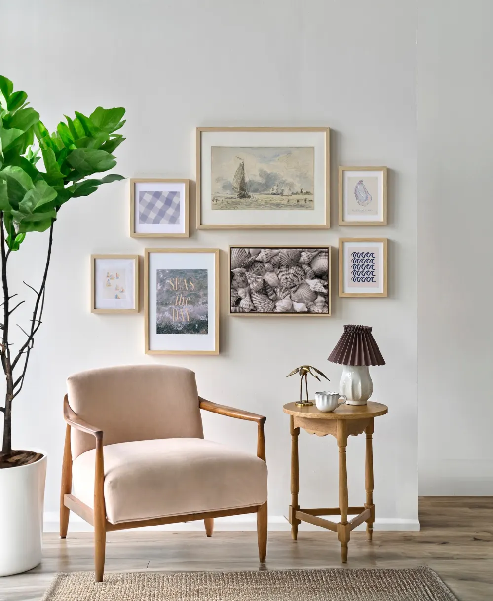 Seaside gallery wall sets