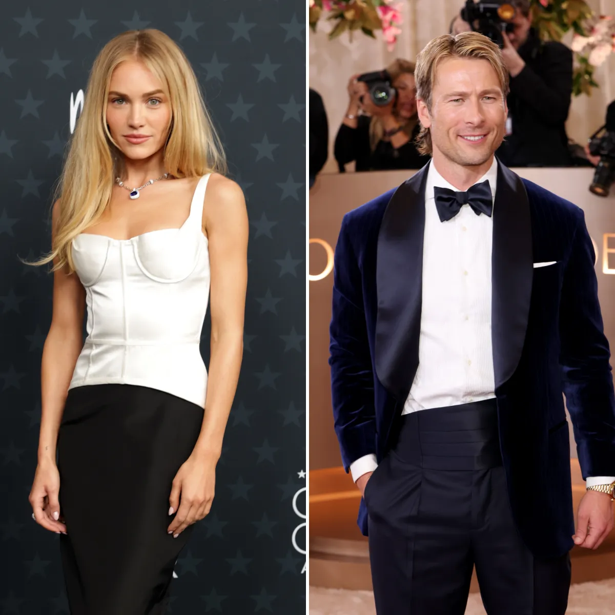 Michelle-Randolph-GettyImages-2254662466-and-Glen-Powell-GettyImages-2255795285