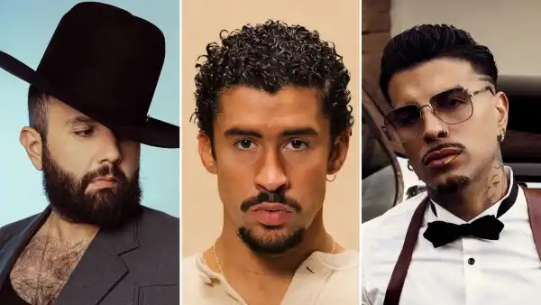 Carín León, Bad Bunny y Rauw Alejandro