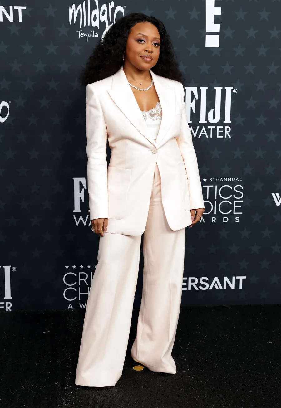 Quinta Brunson Red Carpet Arrival 2026 Critics Choice Awards