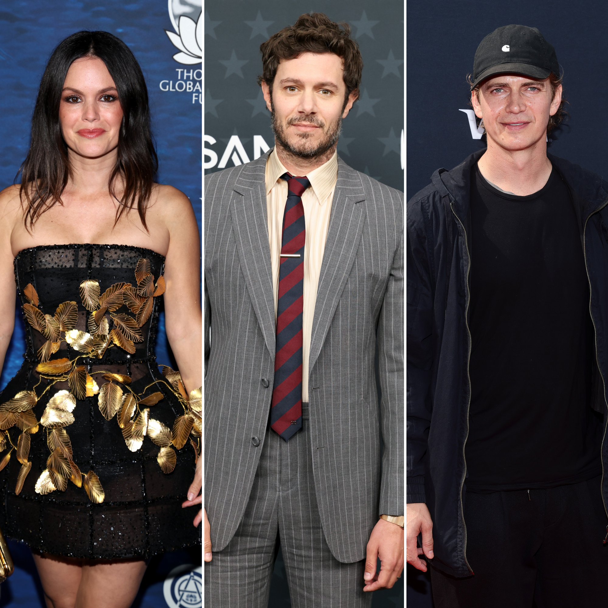 Rachel-Bilson-GettyImages-2246272774-and-Adam-Brody-GettyImages-2254667398-and-Hayden-Christensen-GettyImages-1422605562
