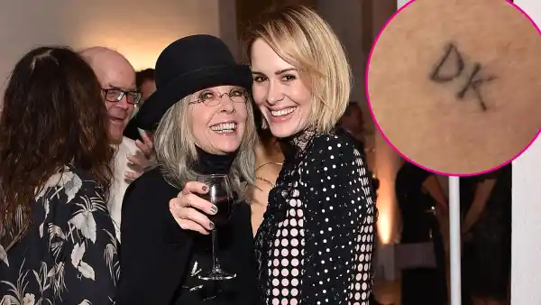 Sarah Paulson Gets Diane Keaton Tattoo on Actress 80th birthday 492201956