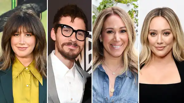 Stars React to Ashley Tisdale Viral Mom Group Drama Matthew Koma Haylie Duff Hilary Duff